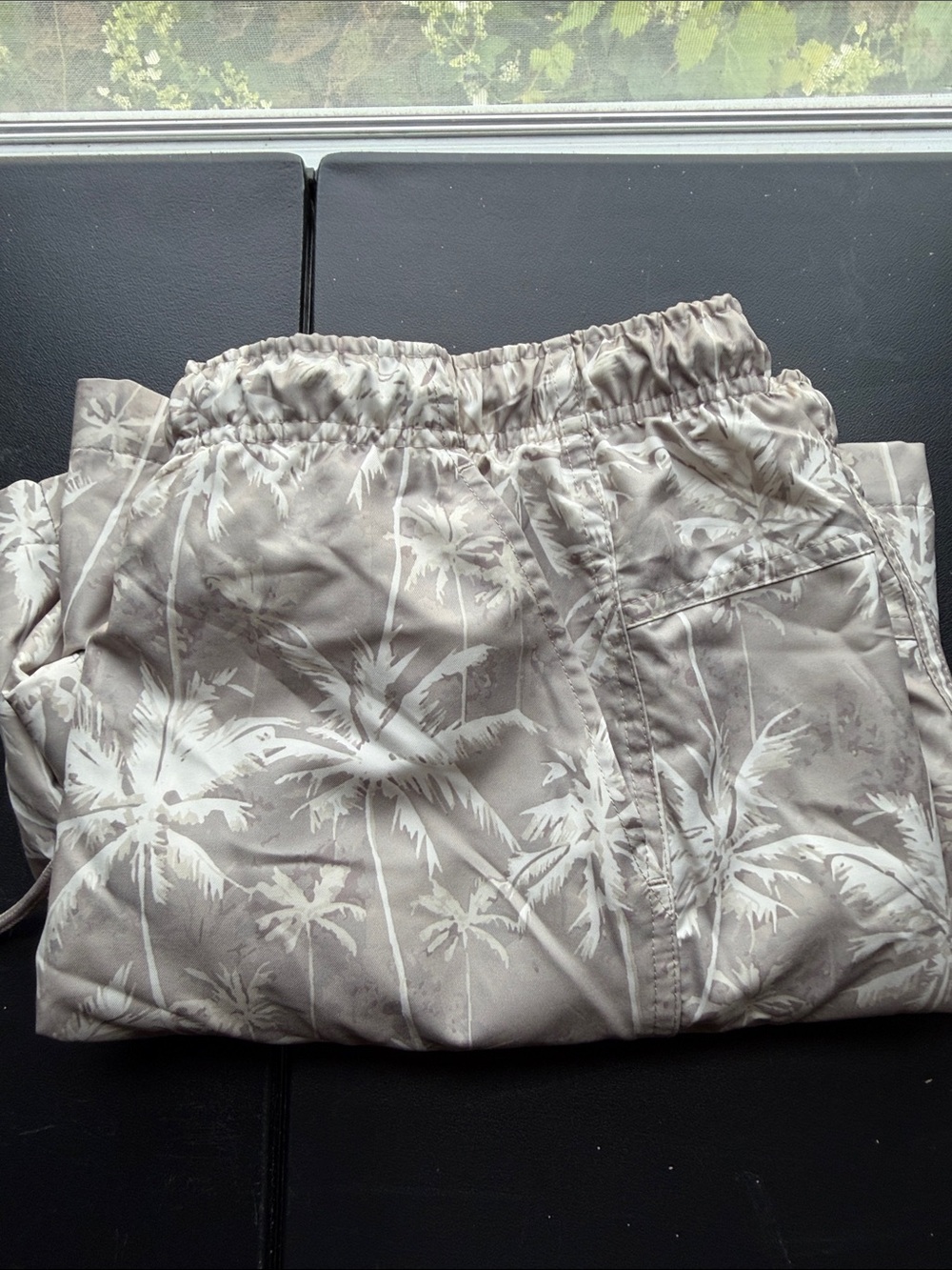 DSG Men's Taupe Palm-Print Swim Trunks - Picture 5 of 5